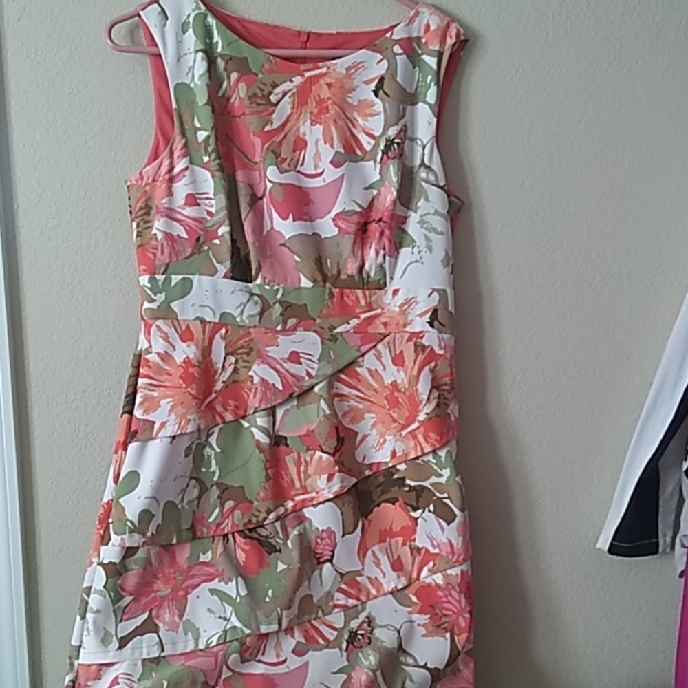Connected multi color dress